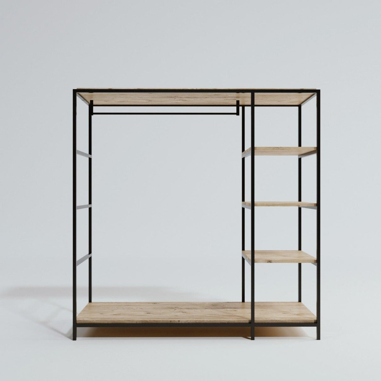 Suport/Stander Umerase Hurberg cu 5 Rafturi, Stejar, 180 X 180 X 40 Cm