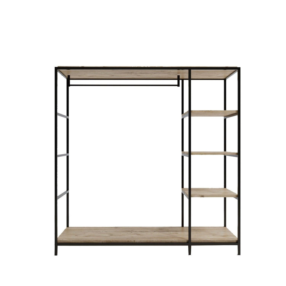 Suport/Stander Umerase Hurberg cu 5 Rafturi, Stejar, 180 X 180 X 40 Cm