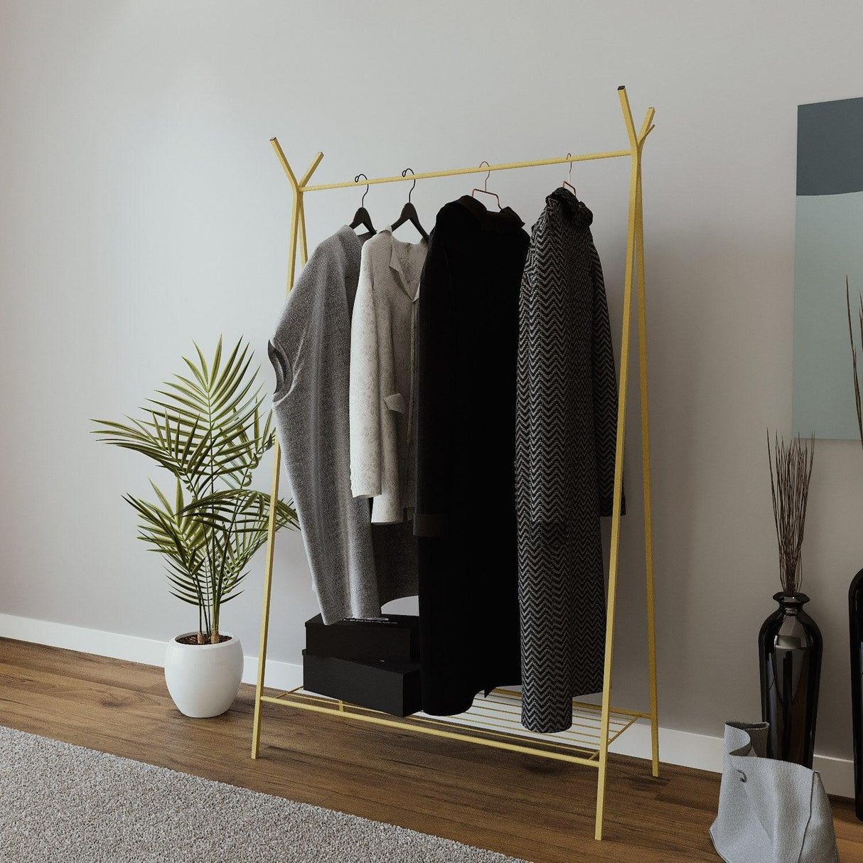 Suport/Stander Umerase Monza Auriu, 120 X 150 X 35 Cm