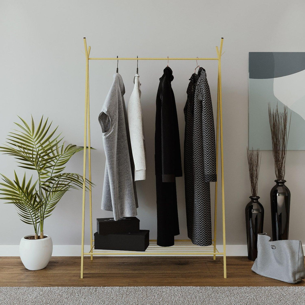 Suport/Stander Umerase Monza Auriu, 120 X 150 X 35 Cm