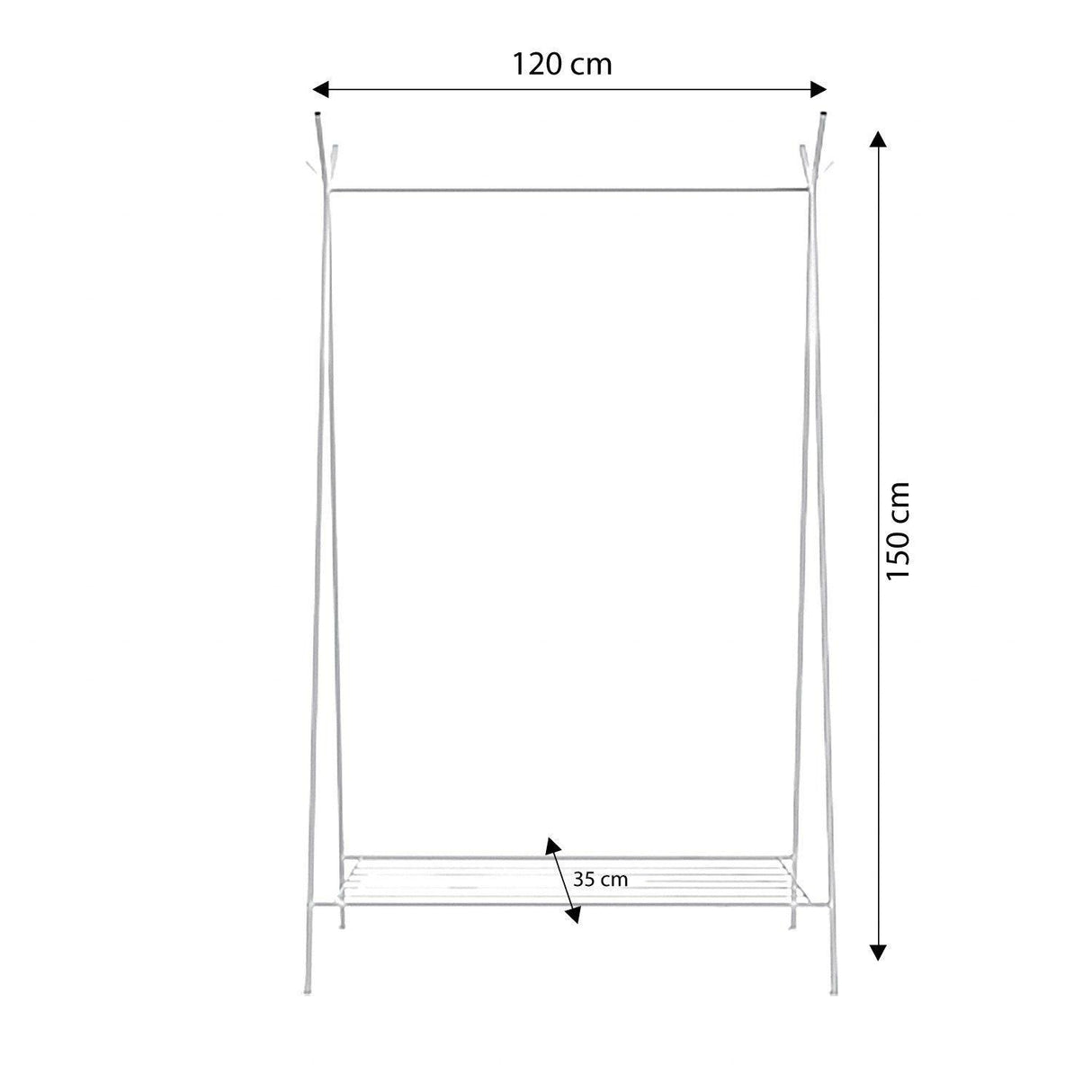 Suport/Stander Umerase Monza Auriu, 120 X 150 X 35 Cm