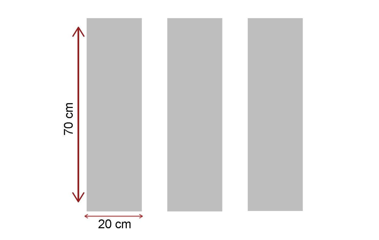 TABLOU CANVAS (3 bucăți) Symphony, Multicolor, 70x66 cm