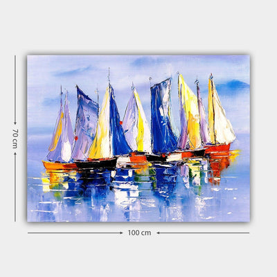 Tablou Canvas 619226807_70100, Multicolor, 100x70 cm, detaliu produs