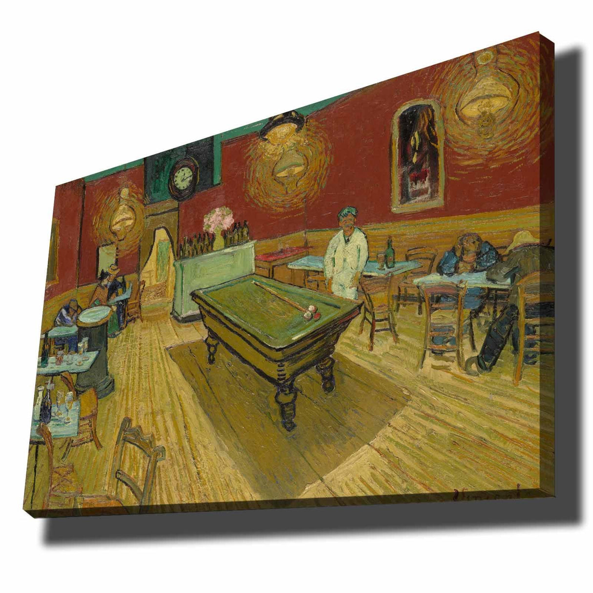 Tablou Canvas Bar Biliard, Multicolor, 100 x 70 cm
