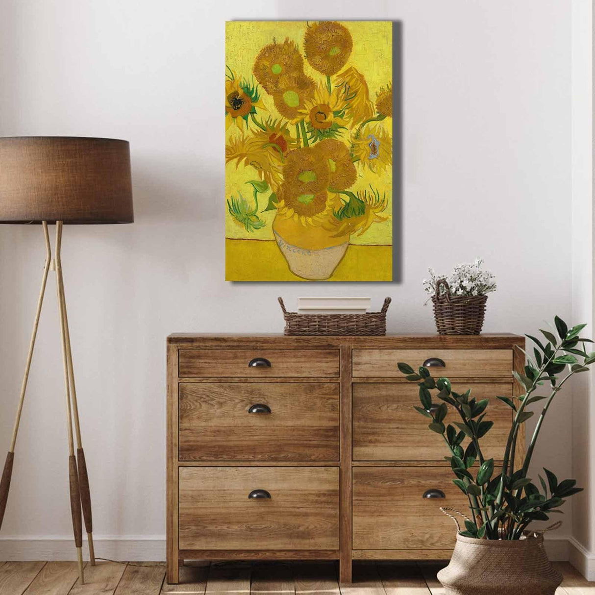 Tablou Canvas Spring, Galben, 70 x 45 cm