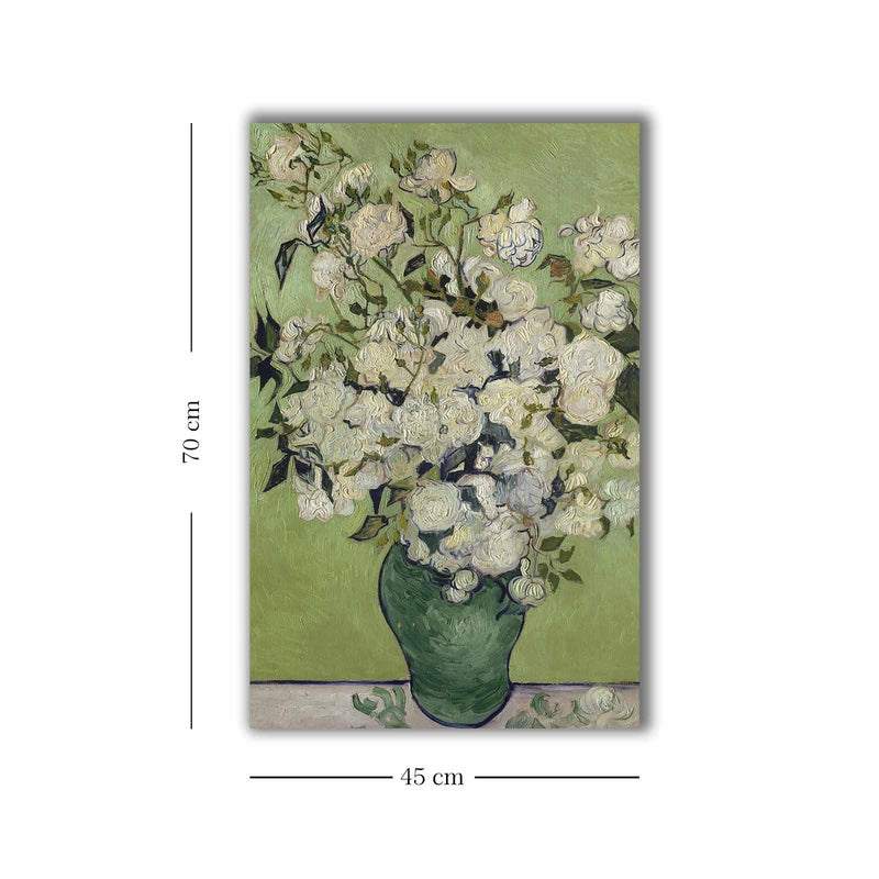 Tablou Canvas Vas cu Flori, Multicolor, 70 x 45 cm