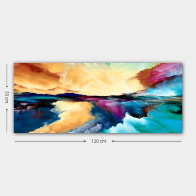 Tablou Canvas YTY1027048810_50120, Multicolor, 120x50 cm, detaliu produs