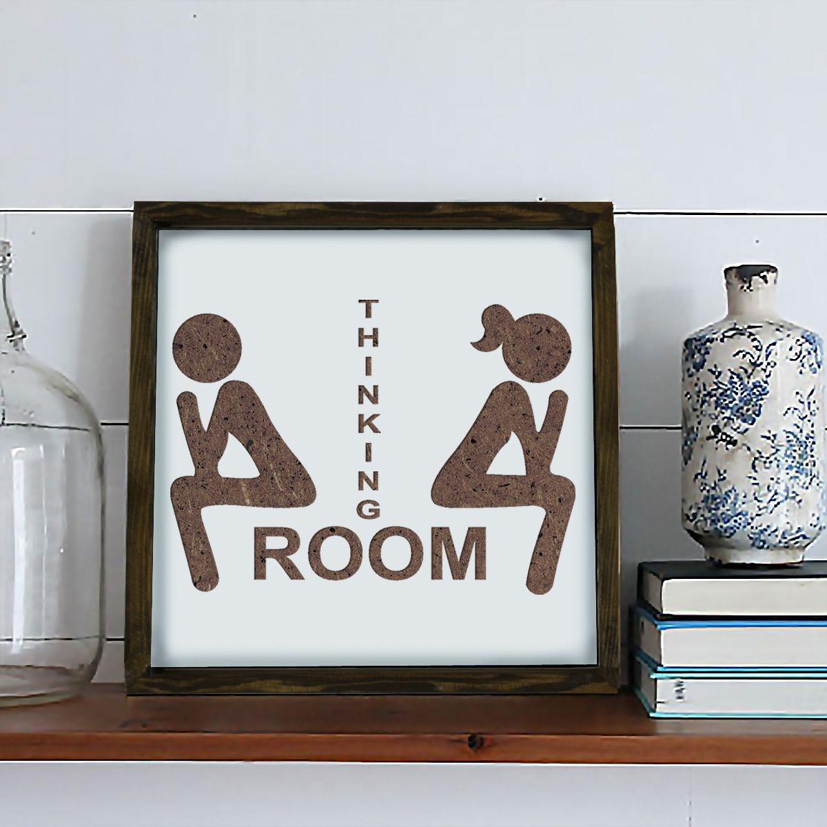 Tablou MDF Evila Originals, Maro, 34x34 cm