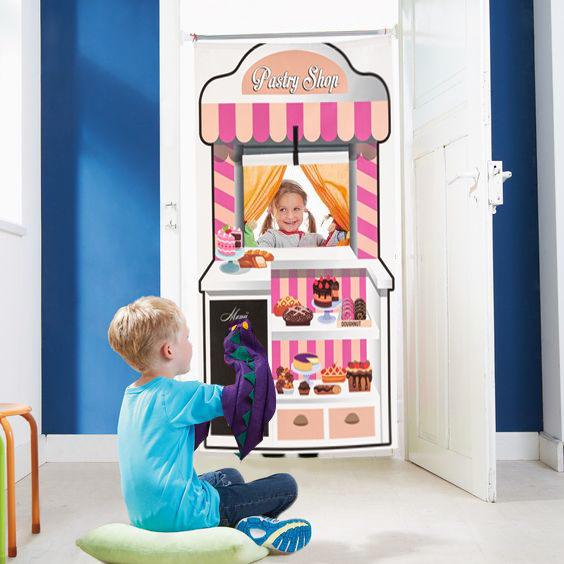 Teatrul din Pragul Uşii Patisserie, Roz, 77x0.1x137 cm