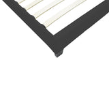 Pat cu funcție Nevil , Stil Modern, Material Textil Antracit, Picioare Lemn Negru, Dimensiuni 90x190cm.