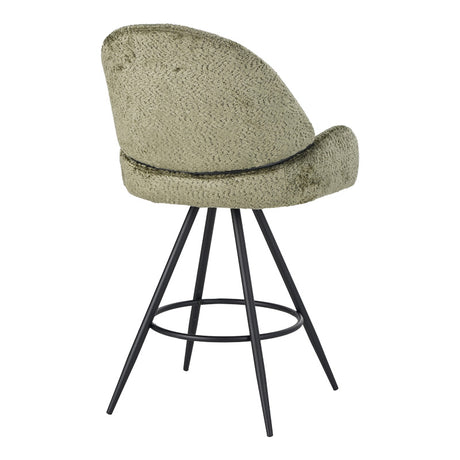 Scaun de bar Morea, Verde, 55x66x107 cm