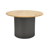 Set de 2 mese de cafea, cu functie Dovel, Lemn Sonoma-Negru, Diverse