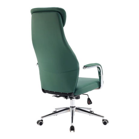 Scaun de birou ergonomic Ferka, Verde, 64x71x120-128 cm