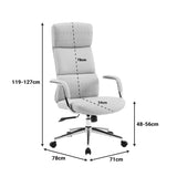 Scaun de birou managerial cu functie de ajustare Bendona Negru, 71x78x119-127cm