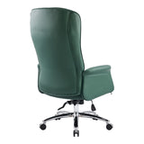 Scaun birou manager cu funcție ajustabilă Kaline, piele ecologică verde, 69x79x115-123cm