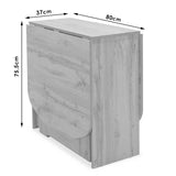 Masa Extensibila Model Aniya, 37-160 x 80 x 77 cm, Diverse culoare - Alb