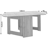 Masa Extensibila Model Aniya, 37-160 x 80 x 77 cm, Diverse culoare - Alb