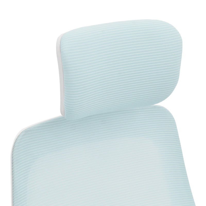 WHITE FRAME - LIGHT BLUE MESH