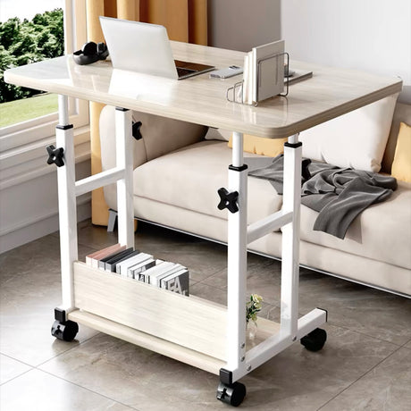 Birou mobil Stolu mdf-metal Alb 60x40x68 cm