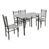 Masa Cu Scaune Set dining cu masă și 4 scaune Roza, și metal, 120x65x75 cm