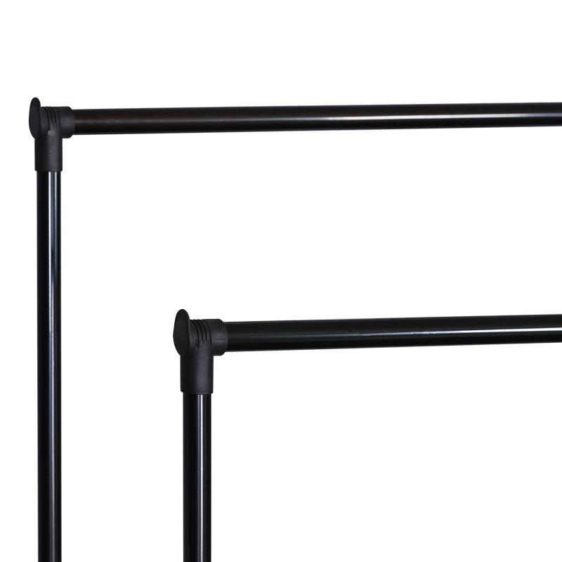 Cuier de podea Ganco din metal, Negru, 74.5x39x157 cm