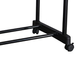 Cuier de podea Ganco din metal, Negru, 74.5x39x157 cm