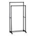 Cuier de podea Ganco din metal, Negru, 74.5x39x157 cm, imagine principală, metal, PP, pentru dormitor