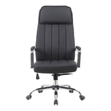 Scaun de birou managerial cu funcție ajustabilă Morales, Piele, Negru, 60x70x118-124cm