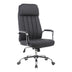 Scaun de birou managerial cu funcție ajustabilă Morales, Piele, Negru, 60x70x118-124cm
