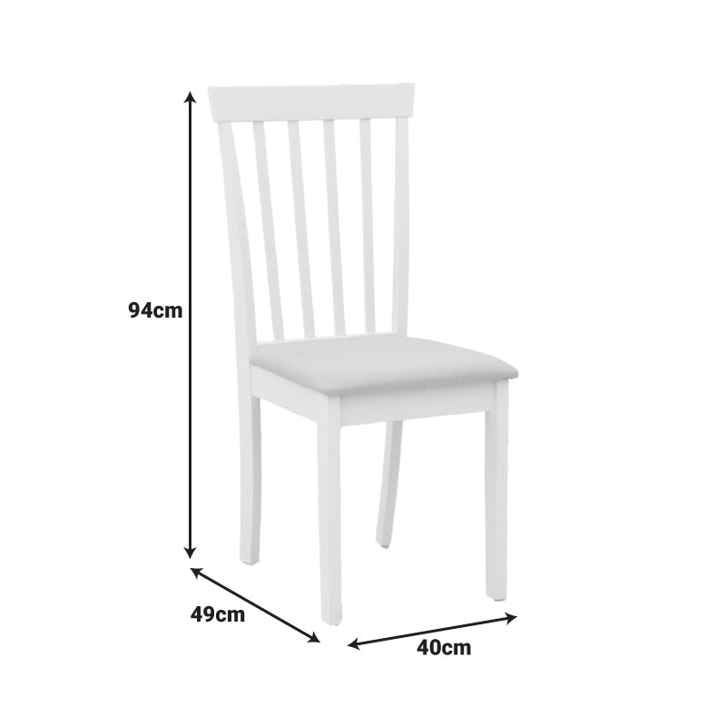 Masă extensibilă Mabor-Houston, Lemn, Alb, 120-150x80x73, 8 cm