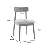 Scaun Houlian, tesatura Antracit, Picioare metal Negru, 46x66x89 cm