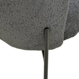 Scaun cu funcție Houlian , Stil Modern, Material textil antracit și metal negru, Dimensiuni 46x66x89cm.