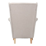 CREAM - NATURAL WOODEN LEGS