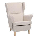 CREAM - NATURAL WOODEN LEGS