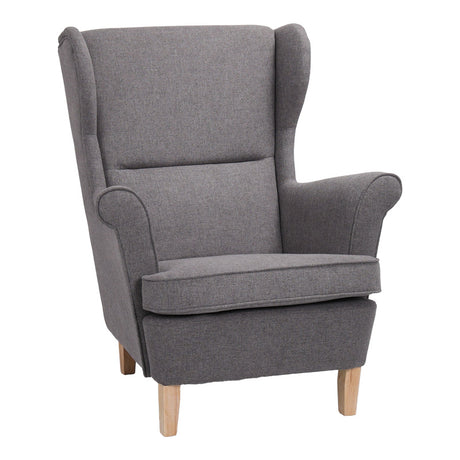 GREY - NATURAL WOODEN LEGS