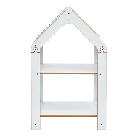 Raft Montessori Zoilen mdf alb-roz 50x30x80 cm