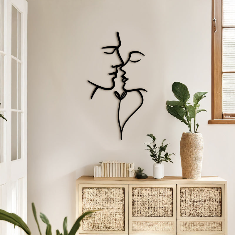 Decorațiune metal Wall deco Lovia negru metal 28x0.15x50cm