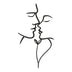 Decorațiune metal Wall deco Lovia negru metal 28x0.15x50cm