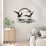 Decorațiune metal Wall deco Sunsy negru metal 40x0.15x60cm