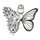 Decorațiune metal Wall deco Terfia negru metal 60x0.15x60cm