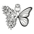 Decorațiune metal Wall deco Terfia negru metal 60x0.15x60cm