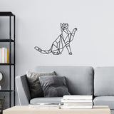 Decorațiune metal Wall deco Cathy negru metal 40x0.15x40cm