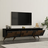 Comoda TV Trida, 160x35x45 cm - Antracit-Nuc