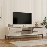 Comoda TV Eslem, 160x35x45 cm - Nuc-Alb