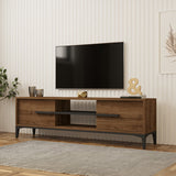 Comoda TV Eslem, 160x35x45 cm - Antracit-Nuc