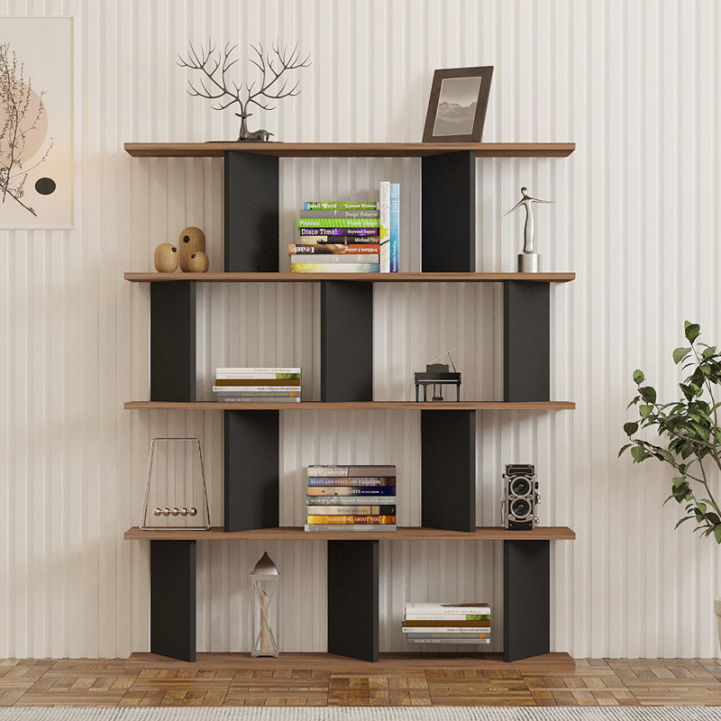 Biblioteca Ratu, 120x25x141 cm - Antracit-Stejar