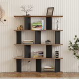 Biblioteca Ratu, 120x25x141 cm - Antracit-Stejar