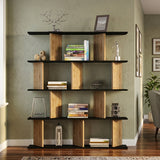 Biblioteca Ratu, 120x25x141 cm - Antracit-Nuc