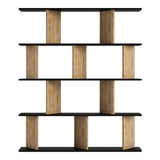Biblioteca Ratu, 120x25x141 cm - Antracit-Nuc