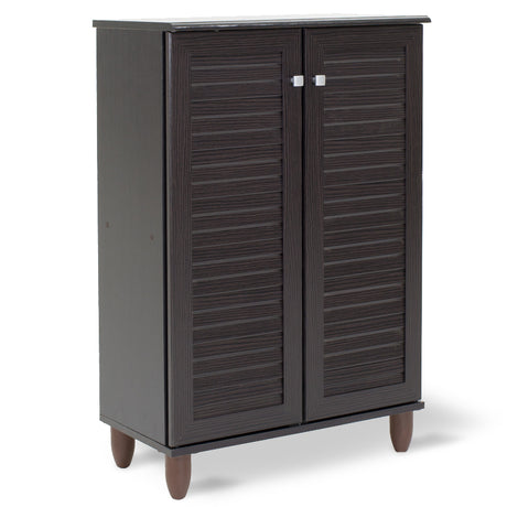 Dulap pantofi Santi, 10 - 12 perechi, Nuc, 60 x 35 x 92 cm
